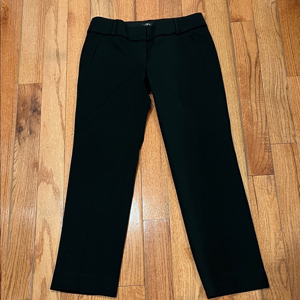 “2 for $12” 🔥🔥🔥LOFT Black Marisa Straight Pants size 6